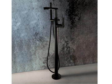 EGO - F5792 - Floor standing bathtub mixer with hand shower by Rubinetteria Giulini - view 2